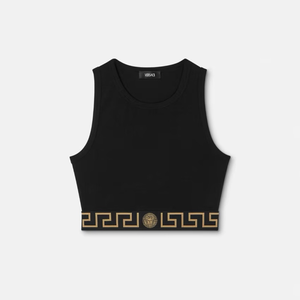 GRECA BORDER CROP TOP